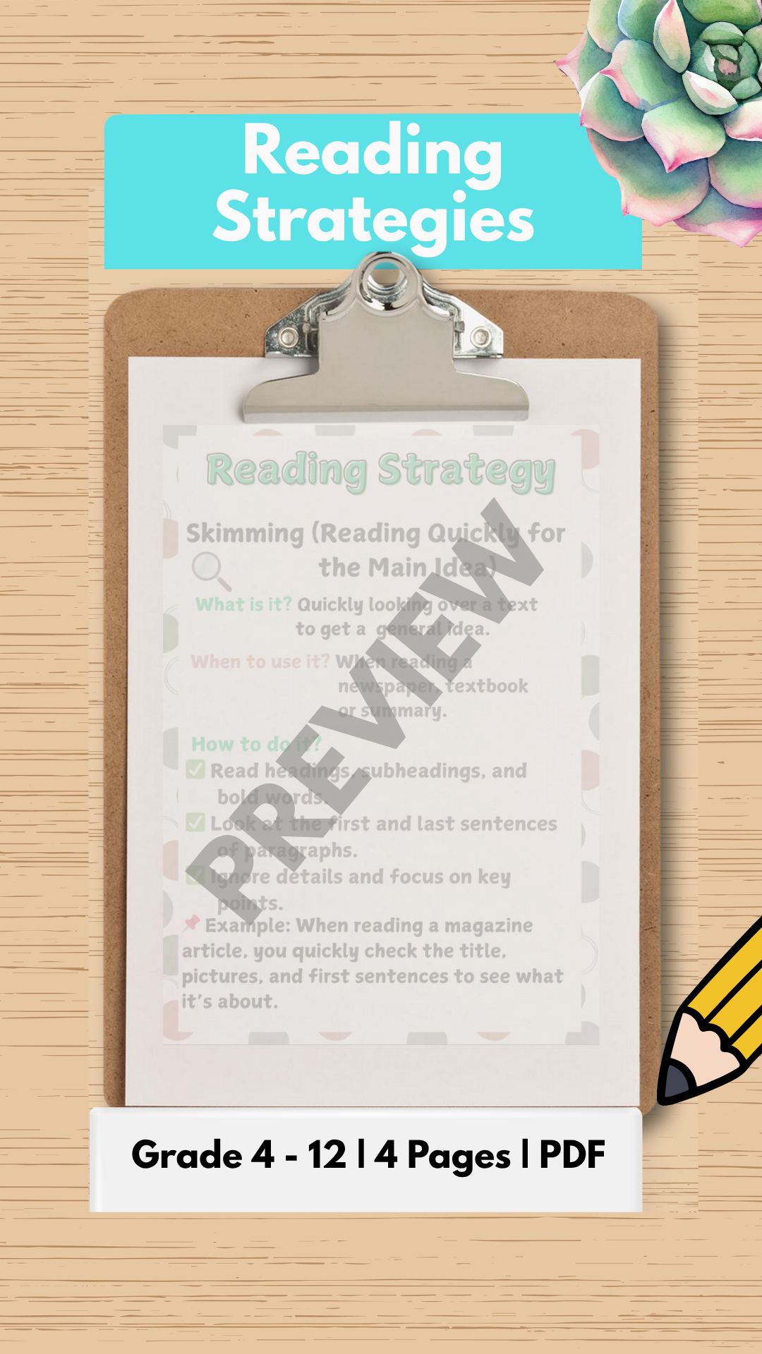 Reading Strategies