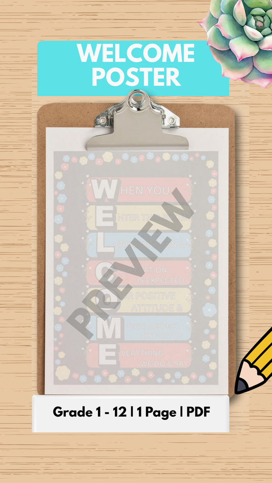 Welcome Poster